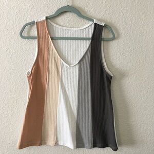 SHEIN Striped Sleeveless Top - Multicolor XL